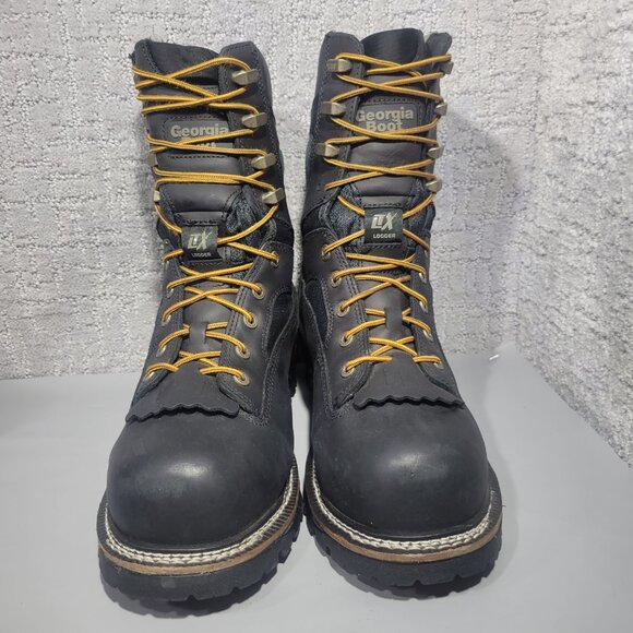 Georgia LTX Logger 9" Composite Toe Mens Size US 9M Waterproof Work Boot GB00619 - Picture 5 of 15